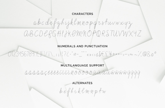 Send My Love Font PNG with transparent background - Preview 5