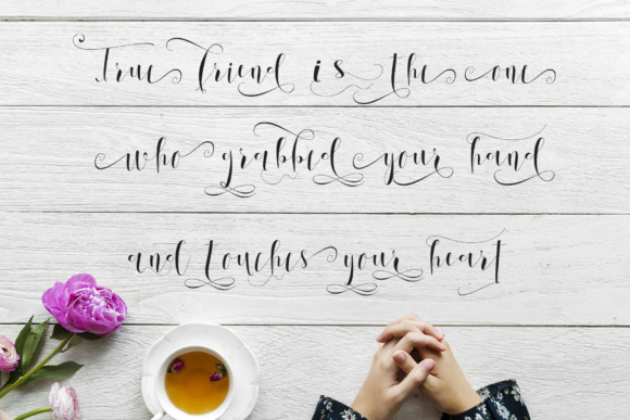 Setangkai Script Font PNG with transparent background - Preview 3