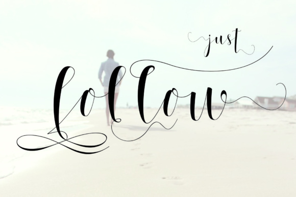 Setangkai Script Font PNG with transparent background - Preview 4