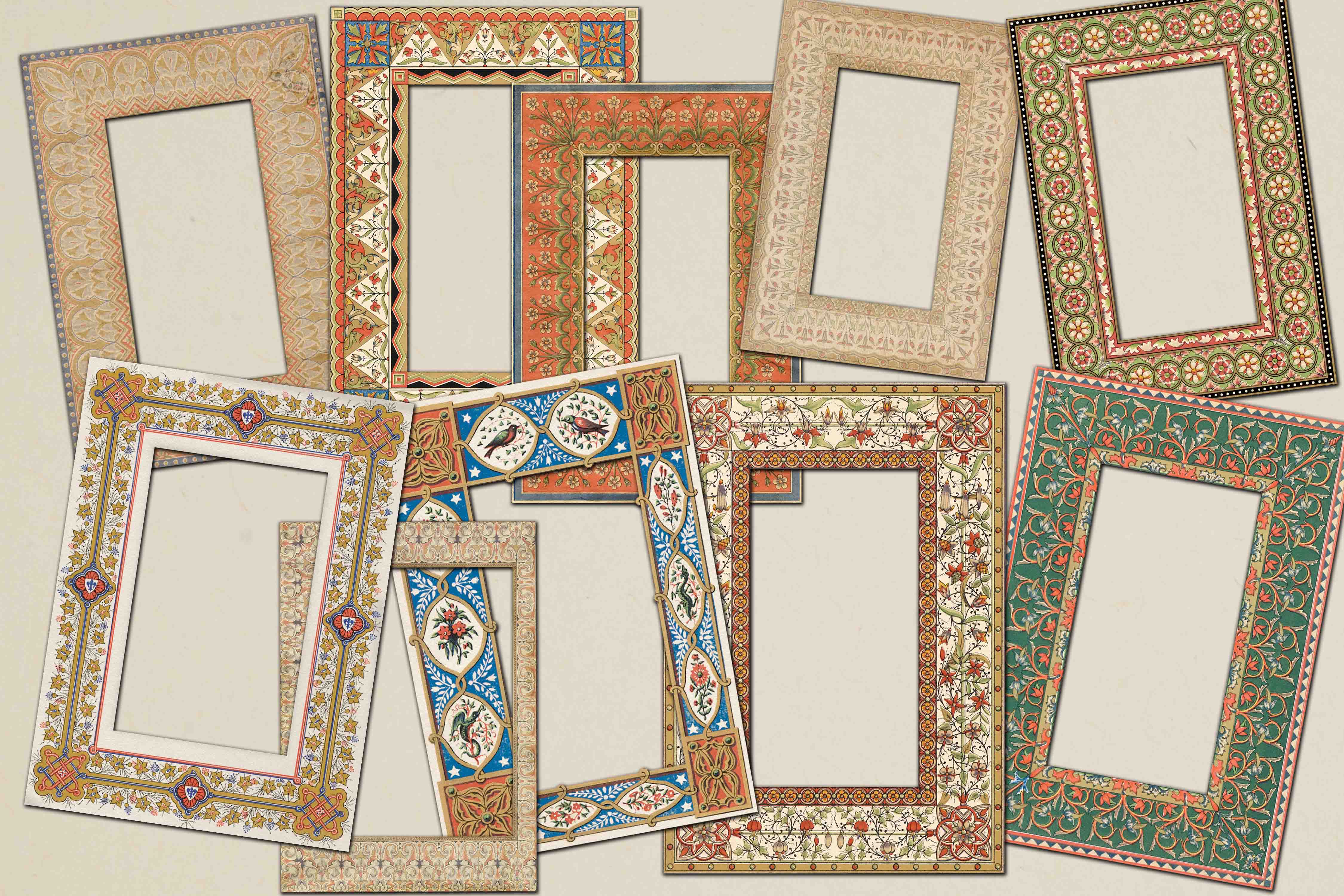 Vintage Photo Frames Clipart