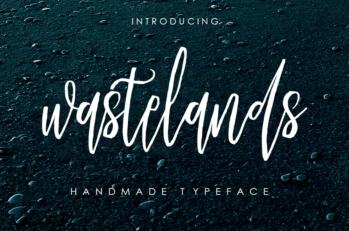Wastelands preview - condensed handwritten script font
