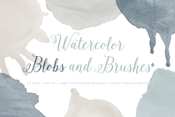 Watercolor Blobs PS Brushes Plus Bonus&nbsp; Graphic Brushes By By Lef