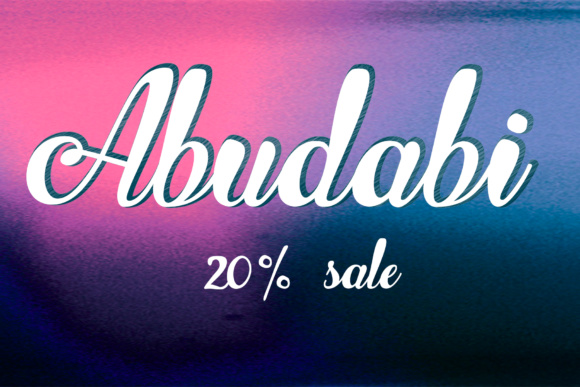 Abudabi Font - Preview 1