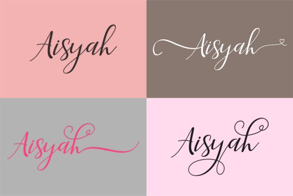 Aisyah Font - Preview 1