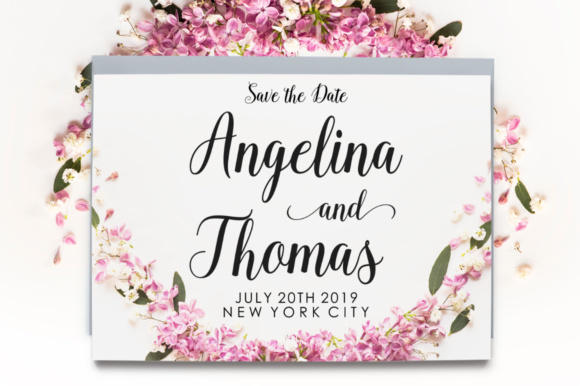 Ballerina Script Font - Preview 1