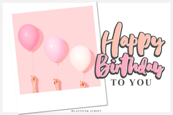 Blastpink Script Font - Preview 2