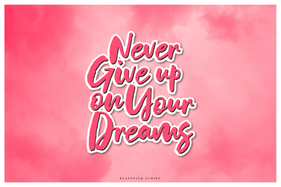 Blastpink Script Font - Preview 3