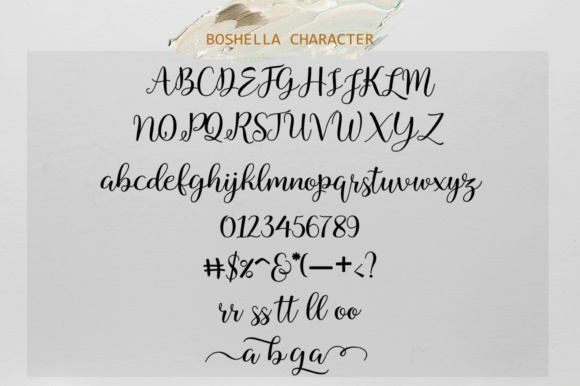 Boshella Script Font - Preview 5