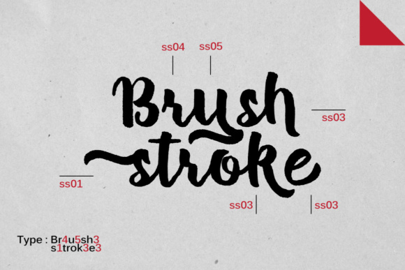 Brush Stroke Font - Preview 1