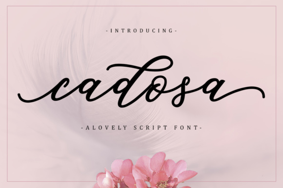 Cadosa Font Script & Handwritten Font By Musafir LAB