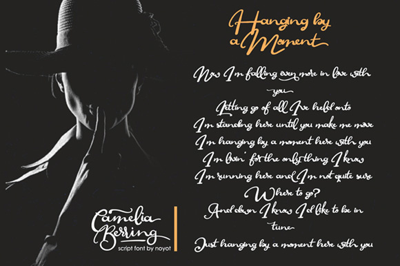 Camelia Berring Script Font - Preview 3