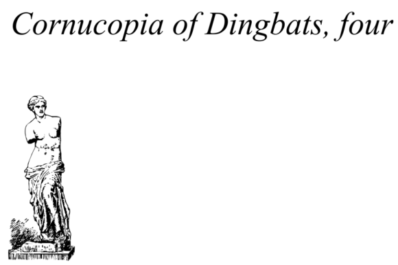Cornucopia of Dingbats Four Font - Preview 4