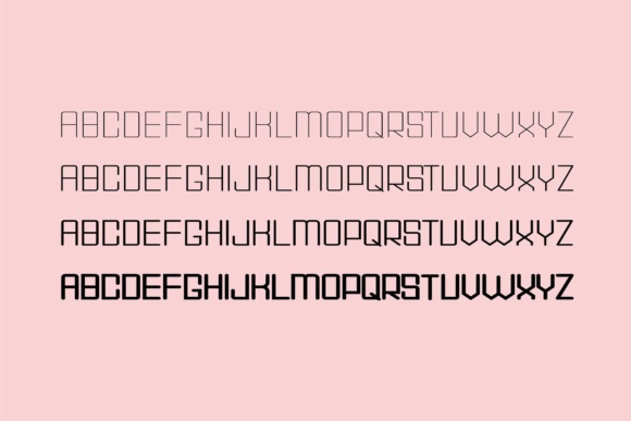 Domino Family Font PNG with transparent background - Preview 4