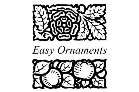 Easy Ornaments Font PNG with transparent background - Preview 5