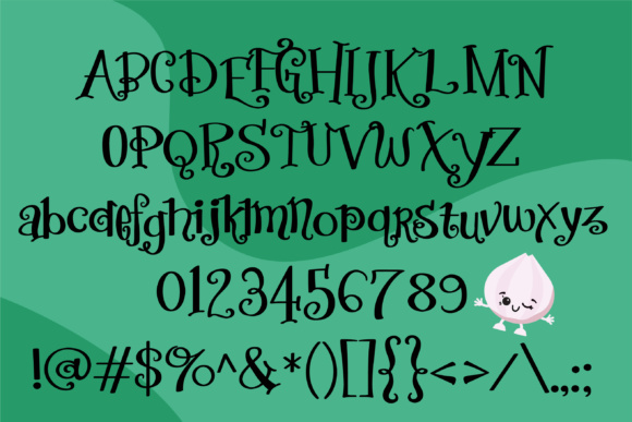 Eat Your Vegetables Font - Preview 1