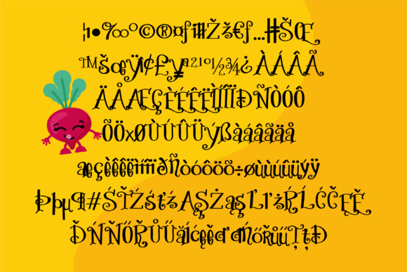 Eat Your Vegetables Font - Preview 2