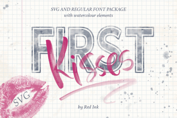 First Kisses Font PNG with transparent background - Preview 3
