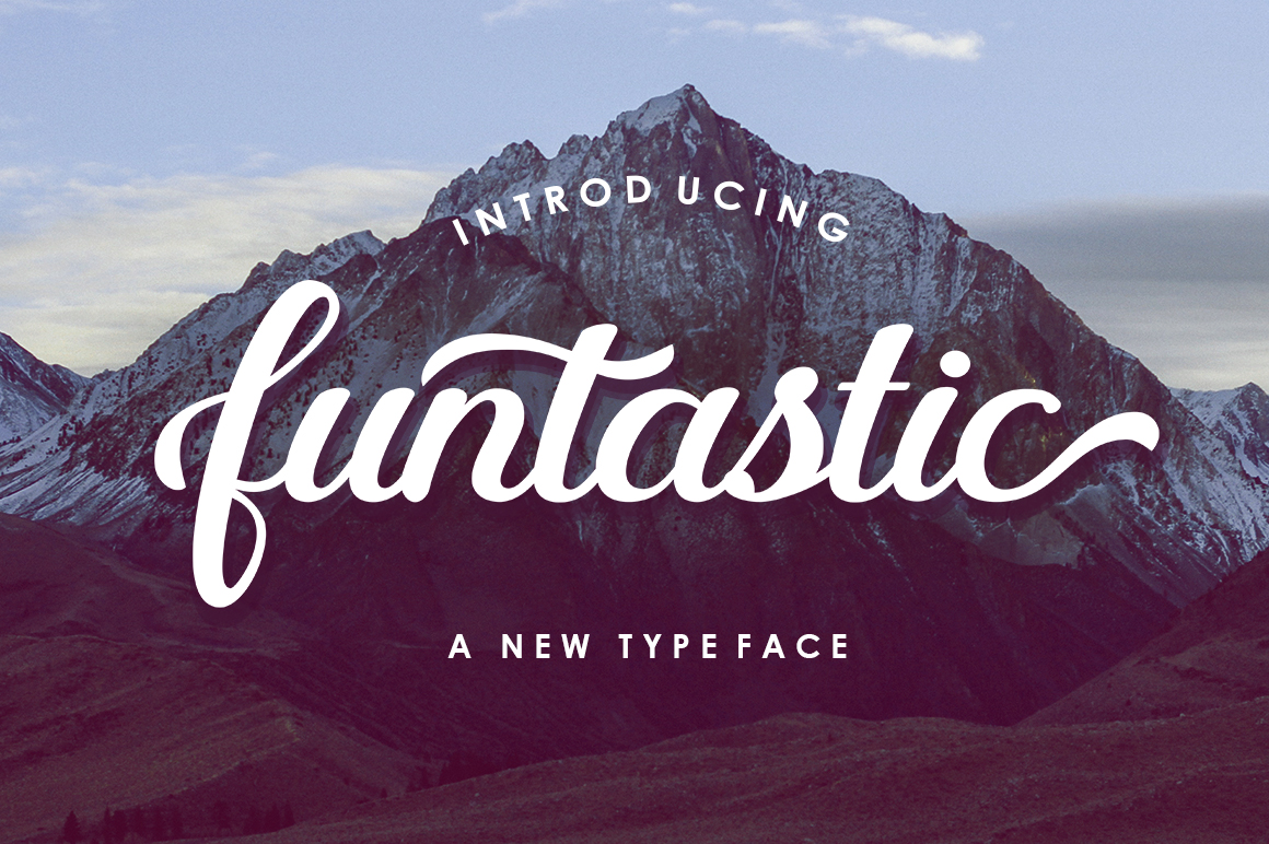 Funtastic Script font preview — playful bouncy script for children's brands and party invitations