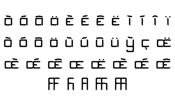 Galactique Font PNG with transparent background - Preview 4