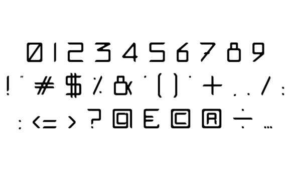 Galactique Font PNG with transparent background - Preview 5
