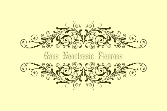 Gans Neoclassic Fleurons Font - Preview 2