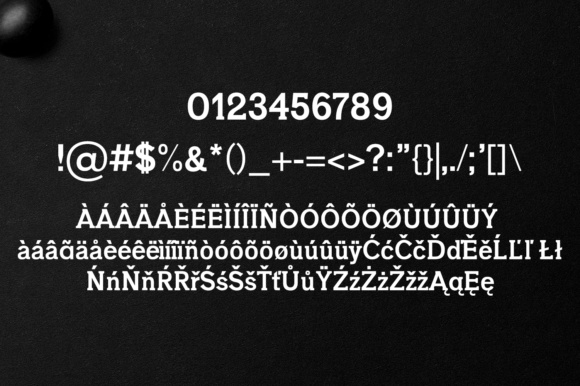 Immani Serif Font PNG with transparent background - Preview 3