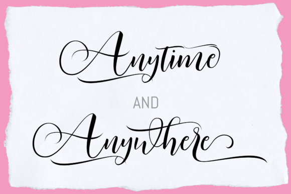 Kimberly Script Font - Preview 4