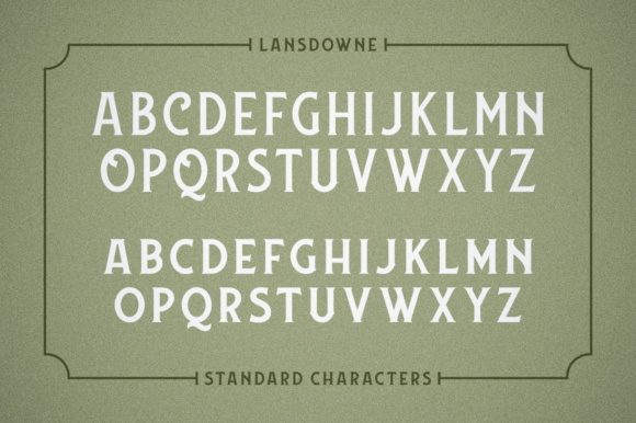 Lansdowne Font font preview - 4