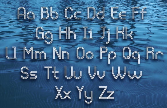 Liquidrom Font PNG with transparent background - Preview 2