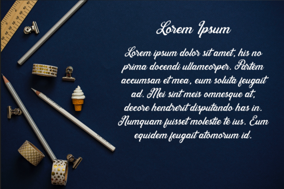 Lorea Font PNG with transparent background - Preview 1