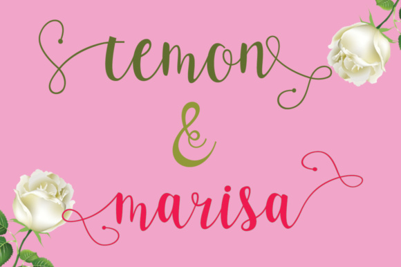Luciana Script 2 Font PNG with transparent background - Preview 4