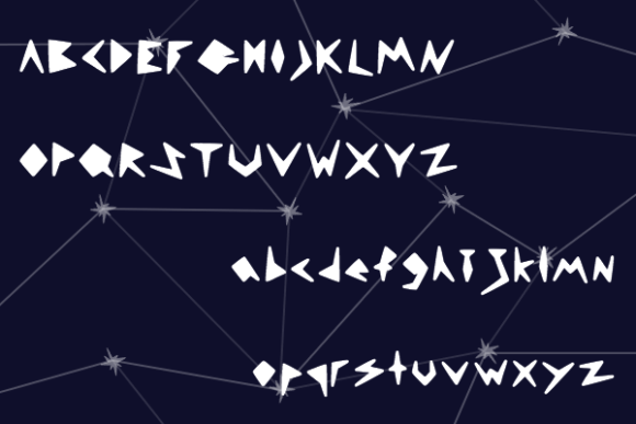 Metal Stars Font PNG with transparent background - Preview 1