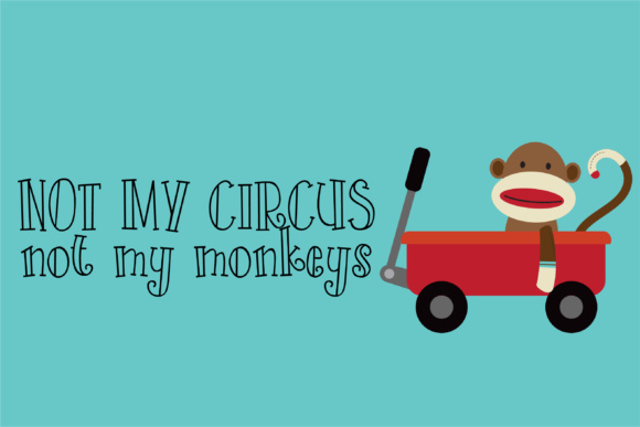 Monkey Potluck Font PNG with transparent background - Preview 2