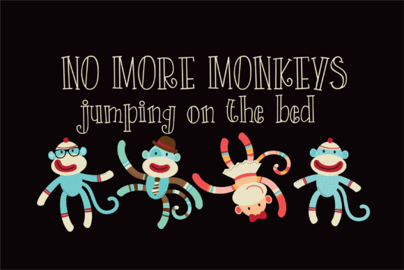Monkey Potluck Font PNG with transparent background - Preview 3
