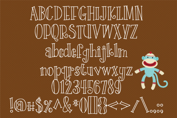 Monkey Potluck Font PNG with transparent background - Preview 4