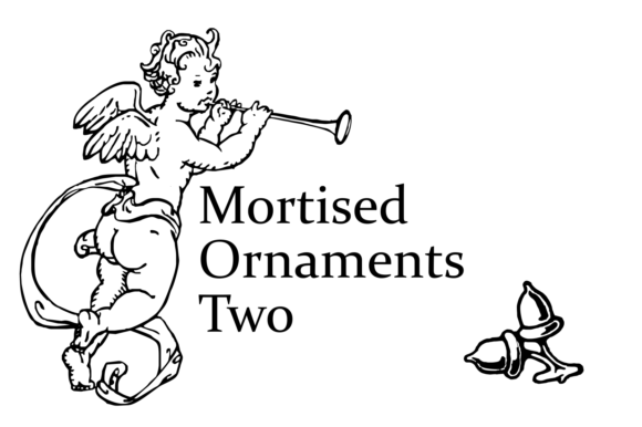 Mortised Ornaments Font PNG with transparent background - Preview 4