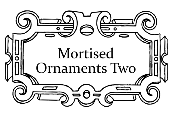 Mortised Ornaments Font PNG with transparent background - Preview 6