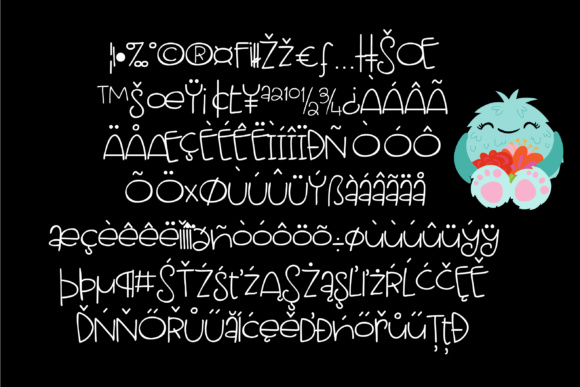 Oogety Hand Font PNG with transparent background - Preview 2