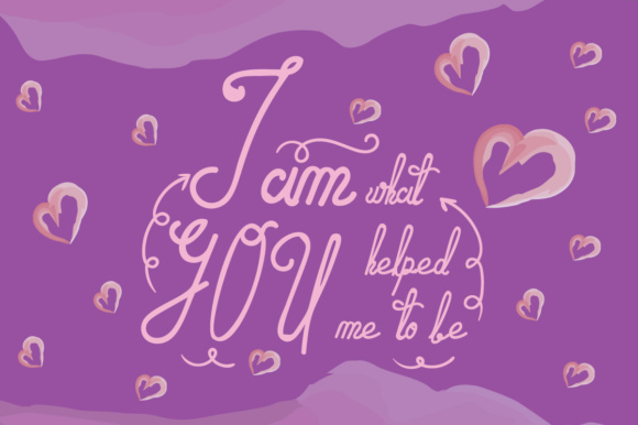Pink Friday Font PNG with transparent background - Preview 1