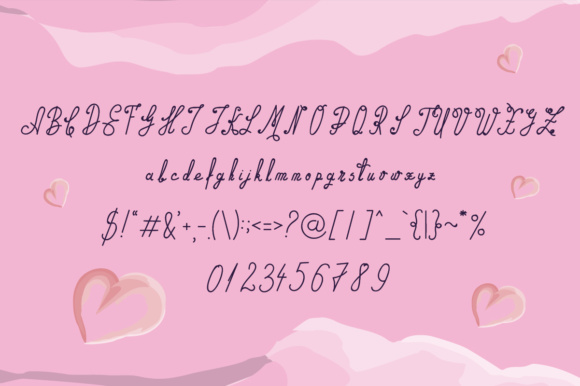 Pink Friday Font PNG with transparent background - Preview 2