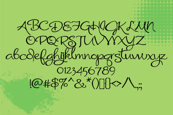 Radioactive Font PNG with transparent background - Preview 1