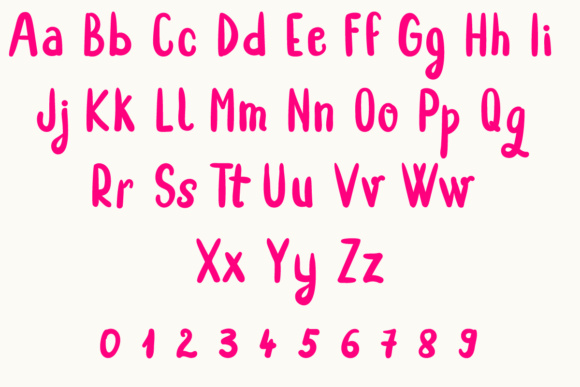 Rainbold Font PNG with transparent background - Preview 2