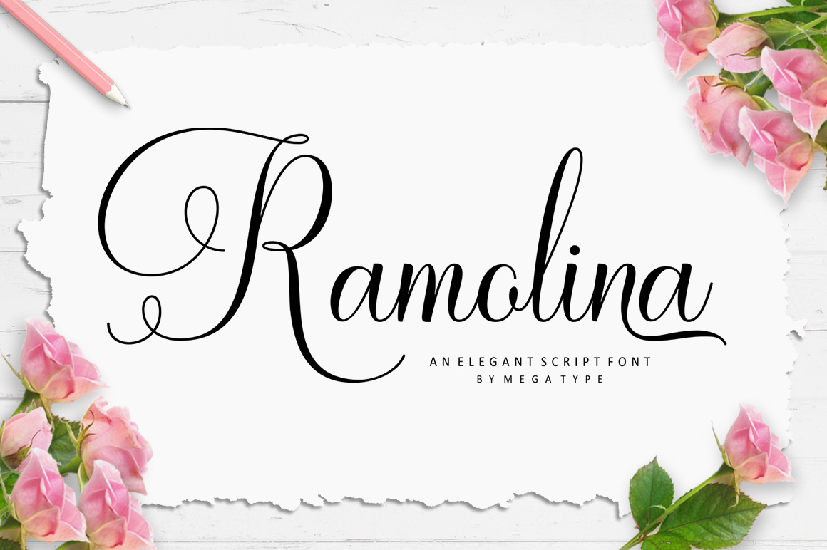 Ramolina Script preview — antique European-style decorative script