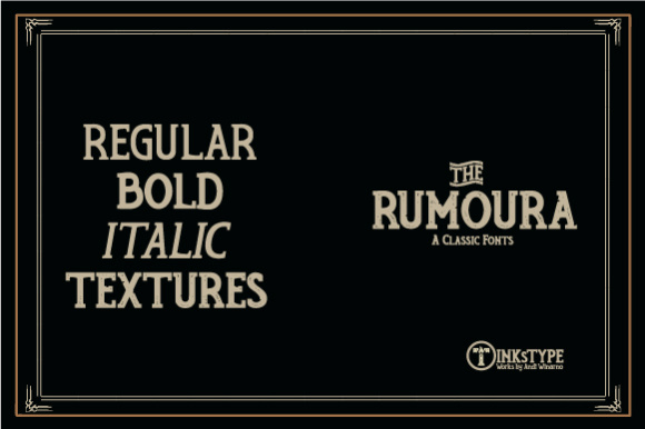 Rumoura Font PNG with transparent background - Preview 2