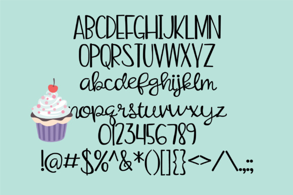 Shugarpie Honeybunch Font PNG with transparent background - Preview 1