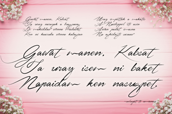 Signarita Zhai Font PNG with transparent background - Preview 1
