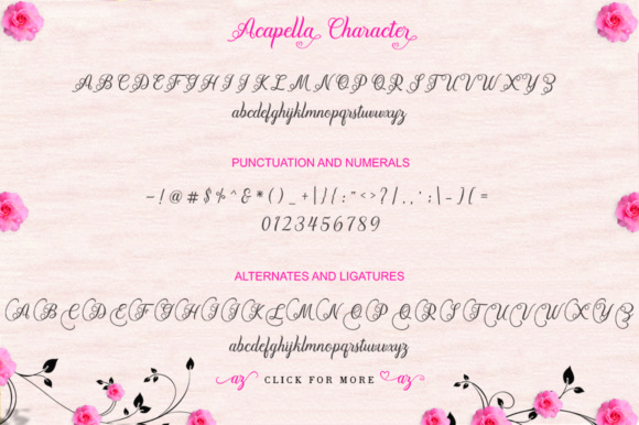 Acapella Font - Preview 5