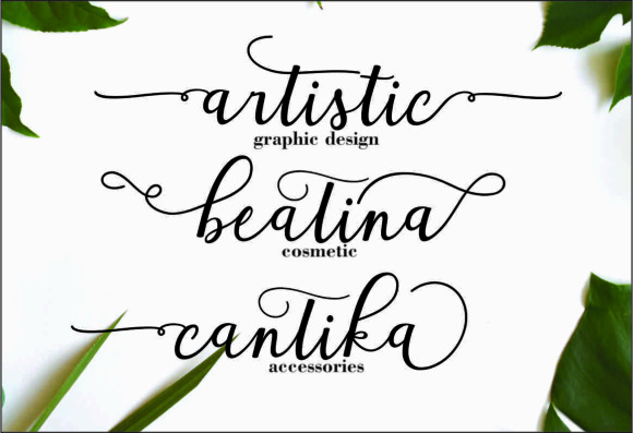 Angela Script Font PNG with transparent background - Preview 3