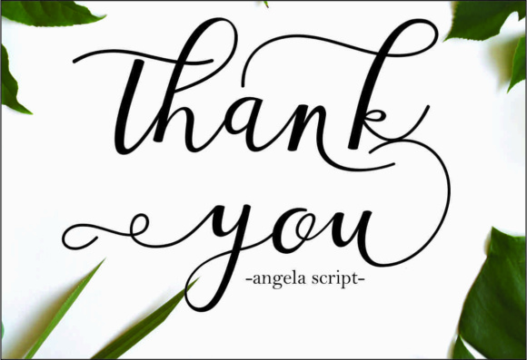 Angela Script Font - Preview 6