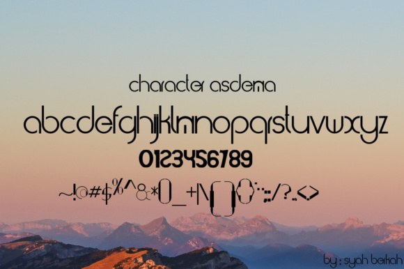 Asdema Font - Preview 1